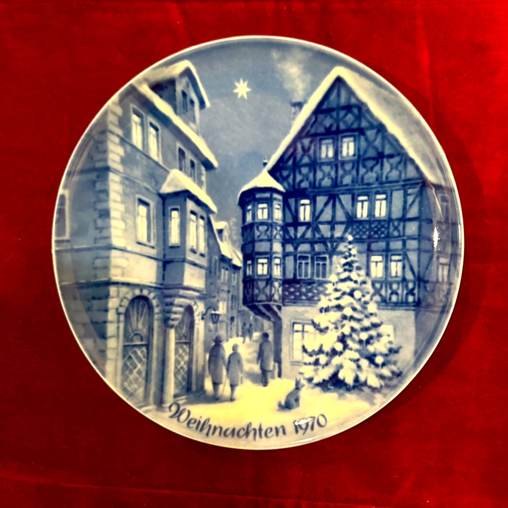 Christmas in Bernkastel No Box German Christmas Plate